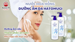 NƯỚC HOA HỒNG CẤP ẨM & DƯỠNG SÁNG DA HATOMUGI (CHAI 500ML)