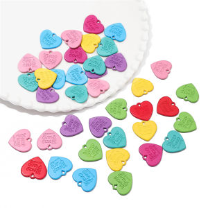 10ชิ้น 23X21มม คอนไซลู ห้อยคอน รัก คอสร้อย ข้อมือ พวงกุญ ครื่องประดับ ทำเครื่องเพชร DIY