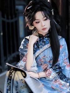 Ming Dynasty Qing Han Style Womens Grandaughter Costume Stand Collar Horse Tailed Skirt Daily Wear Adult Size Traditional Hanfu