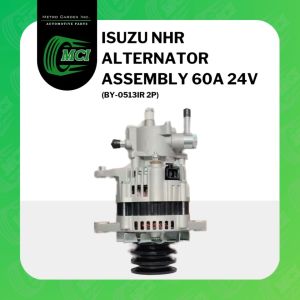 ALTERNATOR ASSEMBLY ASSY Isuzu NHR 60A 24V BY-0513IR  <SQ-2P> Triple Pulley with Vacuum
