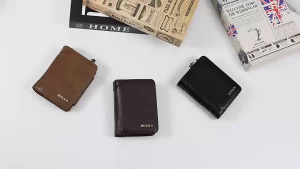 Zipper Coin Pocket Wallet for Men Multi-function Multi Card Slot Male Purse Bag High Quality PU Leather Short Wallets Fathers Day Gift