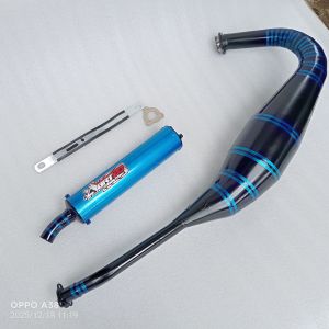 KNALPOT KOLONG PDK REPSOL BLACK BLUE MOTOR NINJA RR R DAN SS