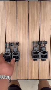QAJTAO Bộ 2 Chiếc Ô Di Động Có Cột Cố Định Dùng Cho Cắm Trại Và Câu Cá Dễ Dàng Lắp Đặt Giá Đỡ Ô Tô Ngoài Trời Chất Liệu ABS