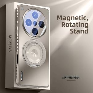 Magnetic Absorption Rotating Stand Phone Case for Oppofindx8 Ultra Full Lens Protection Anti-fall Heat Dissipation Business Style