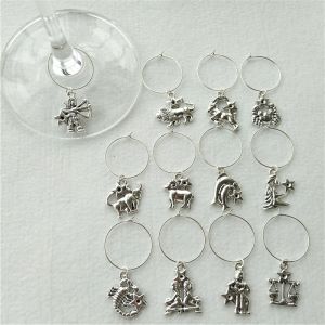 Creative Constellation Wine Glass Marking Ring Digital Cup Discriminator Water Cup Teacup Wine Glass Recognizer Wine Glass Identification