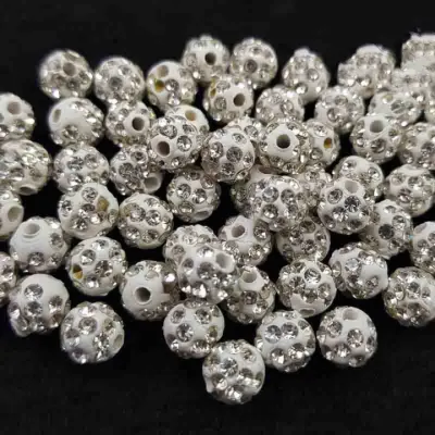 Rhinestone spacer #8mm (100pcs)