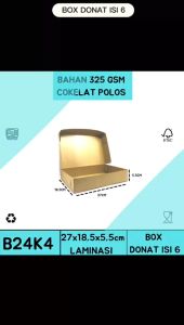 Box Donat Dus Donat isi 6 (ISI 25 PCS-B24K4)
