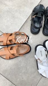 Belleza Keith Sandal sepatu slop wanita murah terbaru kekinian bepergian sendal sehari-hari