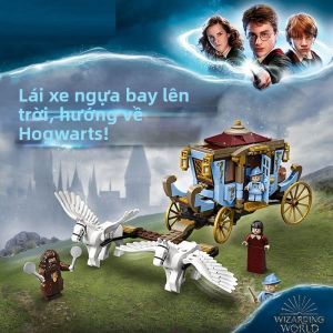 Lele Brother | Khối Xây Dựng Xe Ngựa Bay Beauxbatons Harry Potter