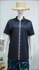 2025 Ethnic Style Deped Uniforms Tuesday & Thursday Uniform For Female Classroom-Based Personnel Full Sublimation Graphic Print Short Sleeve Polo Shirt For Women And Men