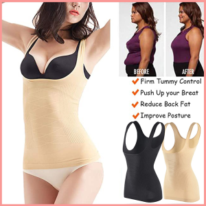 Korset Panjang Wanita Korset Pelangsing Seamless Shaper Camisole Top Tummy Seamless Pengecil Mengencangkan Perut Body Shaper 813