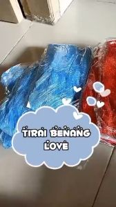 Tirai Benang Halus Motif Love Pintu Jendela