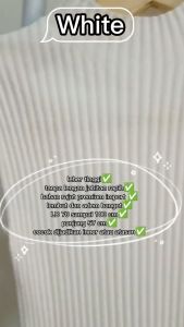 Atasan Turtleneck Rajut Premium Tank top Leher Tinggi Tanpa Lengan Baju Daleman Wanita Kekinian