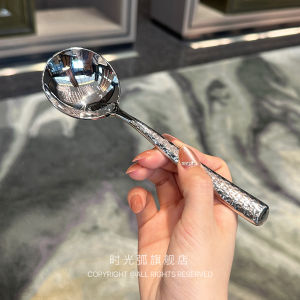 round Head Soup Spoon Children Eating Stainless Steel 316 Milan Dream Hammer Point Spaghetti Server Western Dining Utensils