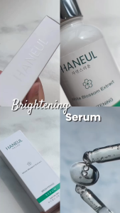 HANEUL Brightening Serum with White Blossom Extract & Niacinamide for Uneven Skin Tone Dull and Dry Skin [30ml] Serum Muka