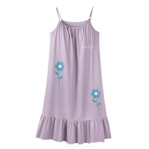 Áo ngủ nữ MiiOW vải cotton có đệm ngực phong cách ngọt ngào - mùa hè 2025