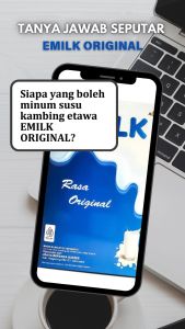 EMILK Susu Kambing Etawa Bubuk Rasa Original 200g Menjaga Kesehatan Tulang, Paru-paru dan Pencernaan