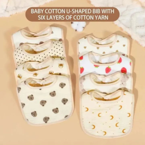 Cotton Newborn Bibs Burp Cloths Kids Boy Girls Feeding Bibs Acessories