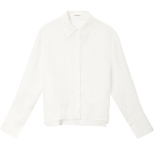 SOLWEIGE | SOLWEIGE Linen Batwing Sleeve Loose Cover Up Shirt Waist Cinched Lightweight UV Protection Casual Style Womens Polo Neck Shirt