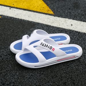 Youth Thick Bottom Slip-On Mens Sandals Anti-Slip Soft Sole Large Size Slippers One-Strap Summer Casual Shoes for Men