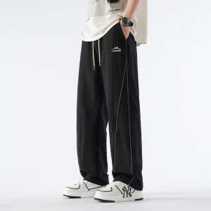 Quần Thể Thao Ống Đứng Cỡ Lớn Cho Nam Quần Dài Thường Ngày Mùa Xuân Hè Phong Cách Mỹ Quần Thể Thao Cỡ Lớn Cho Nam