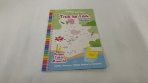 Buku Aktiviti Titik ke Titik (Dot to Dot) Haiwan Dengan Stiker Untuk Kanak Kanak