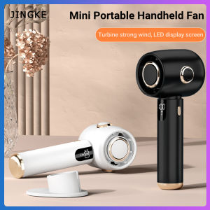 Tay cầm xách tay Fan sạc USB im lặng Turbo quạt nhỏ 2000/5000mAh quạt nhỏ Màn hình hiển thị kỹ thuật số Quạt để bàn