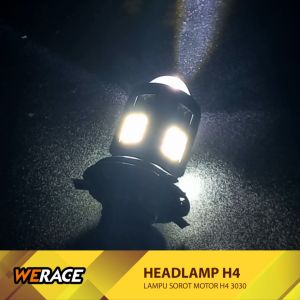 WERACE Lampu Depan Headlamp H4 3030 & LED 8000LM H4 12V