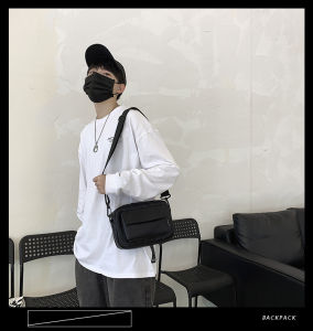 ARCTIC HUNTER กระเป๋าผู้ชาย กระเป๋าสะพาย ผช กระเป๋าสะพายข้างผู้ชาย กระเป๋าสะพาย ผู้ชาย ถุงมือ PU ลำลองแฟชั่นของผู้ชายกระเป๋าสะพายข้างกระเป๋าสะพายขวางขนาดเล็กเรียบง่ายกระเป๋าสะพายข้าง