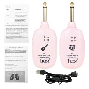IRIN | A8 Guitar Wireless System Transmitter Receiver Built-in Rechargeable for Electric Guitar And Bass