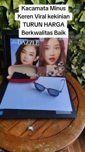 Kacamata Minus Rabun Jauh Baraka Acc Model Oval Lensa Abu Kehitaman