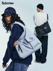 กระเป๋าสะพายข้างแบรนด์ยอดนิยมยี่ห้อ Subcrew Li Yuansen กระเป๋าสะพายไหล่เดียวสำหรับผู้ชายและผู้หญิงกระเป๋าโท้ทความจุใหญ่กระเป๋าถือสำหรับเดินทางกีฬา
