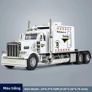Tỉ Lệ 1:24 Peterbilt 389 Lonestar Thiết Kế Máy Kéo Xe Kéo Chơi Đồ Chơi Xe Tải Cho Trẻ Em Bán Xe Xây Dựng Sẵn Với Chức Năng Kim Loại Diecast