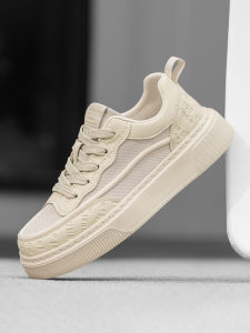 Mens Casual Work Shoes Breathable Youth Summer Fashion Sneakers Comfortable All-Match Flat Laced Rubber Outsole round Toe