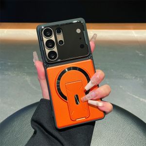 szhaiyu | Flip Len Camera Protection Invisible Magnetic Bracket Phone Case for for Samsung Galaxy S25 FE S24 S23 S26 Ultra A57 A37 A17 A07