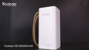 Yoobao H5 50000mAh 185Wh One Input Four Output SCP 22.5W PD20W Quick Charging Power Bank With LED Flashlight