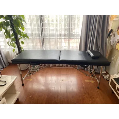 Giường massage gấp vali chân inox gấp gọn chịu lực tốt chắc chắn