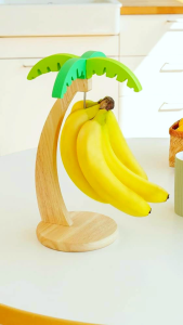 ชั้นวางกล้วยไม้ใหม่ ชั้นวางเก็บของในครัวแบบแขวน พร้อมตกแต่งใบไม้จำลอง ชั้นวางผลไม้พร้อมตะขอ การออกแบบแปลกใหม่ ใช้งานได้จริง และสวยงาม