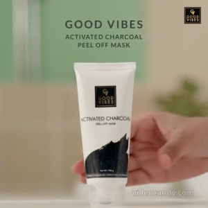 Good Vibes Activated Charcoal Peel Off Mask For Women & Men 100 g Blackhead Removal Deep Pore Cleansing Anti Acne Face Mask For All Skin Types