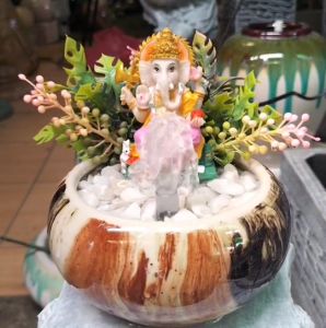 ชุดน้ำผุพร้อมองคืพระพิฆเนศ ชุดน้ำผุเสริมฮวงจุ้ย สำหรับตั้งโต๊ะทำงาน 799 บาท