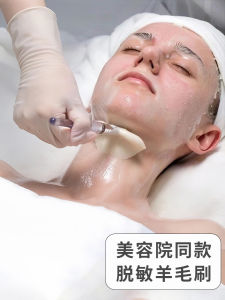 Babyliyan Wool Brush for Beauty Salon Face Mask Body Mask Lathering Cleansing Brush Skin Management Tools Professional Use