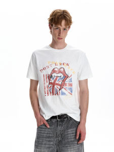 A PUEE | Retro Pixel Print Short Sleeve T-shirt