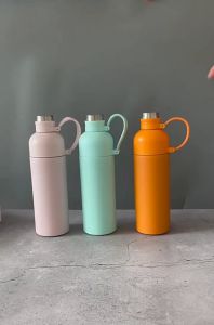 TUMBLER TERMOS VIRAL SPORT BOTTLE 500 ML DENGAN SEDOTAN DAN HANDLE / PORTABLE VACUUM INSULATED BOTTLE HOT & COOL STAINLESS STEEL 304 / BOTOL MINUM OLAHRAGA / COFFEE TUMBLER / TERMOS TAHAN PANAS & DINGIN