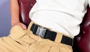 Tactical Quick Release Nylon Belt Outdoor Workwear Elastic Casual Sport