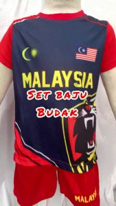 SET BAJU BUDAK SIZE 2-10 JERSEY MICROFIBER SET T-SHIRT & SELUAR PENDEK BUDAK LELAKI BOY T-SHIRT SETS JERSEY MALAYSIA