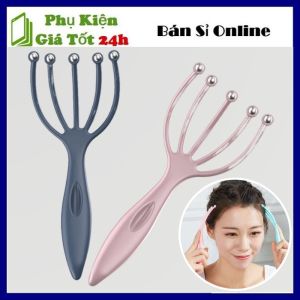 Cây Massage Đầu Giúp Lưu Thông Máu Tốt - Dụng Cụ Massage Đầu 5 Chân Nhỏ Gọn Tiện Lợi - Cây Mát Xa Đầu Thư Giãn Thông Minh