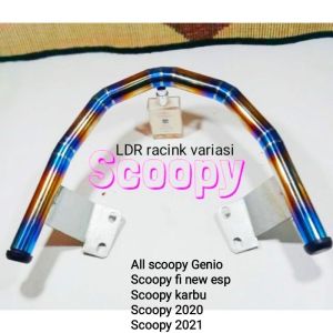 Behel Belakang Scoopy Lama/Baru Scoopy Fi Motif Twotone Bakaran