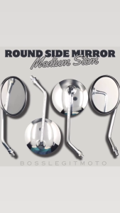 ALLOY ROUND SIDE MIRROR FOR BAJA CT100 |MEDIUM STEM high quality side mirror