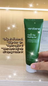 Gel Tẩy Tế Bào Chết Verobene Green Tea Peeling Gel 70ml Chiết Xuất Trà Xanh Dịu Nhẹ Sạch Da