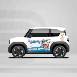 Tem dán xe VF3 - Decal Sticker dán xe - Ds Decal-2 bên- doremon